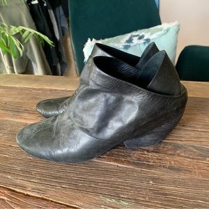 Marsell Black Leather Ankle Bootie 38.5 women’s US 8